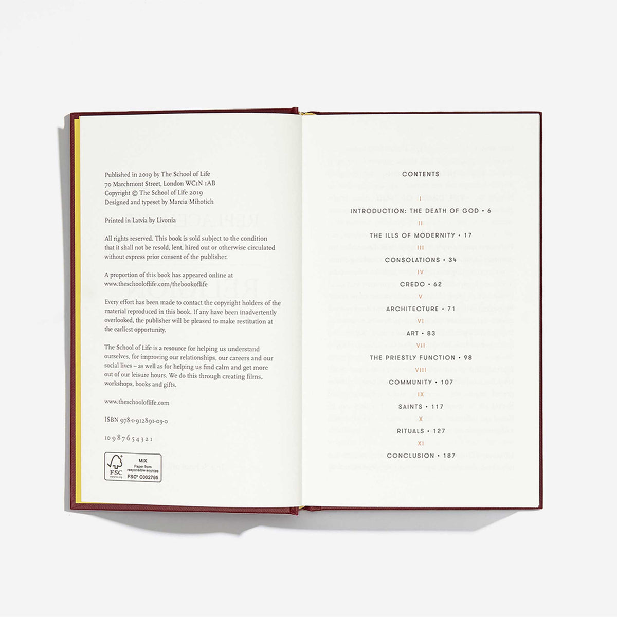 Buch "A Replacement for Religion" – Englisch | The School of Life