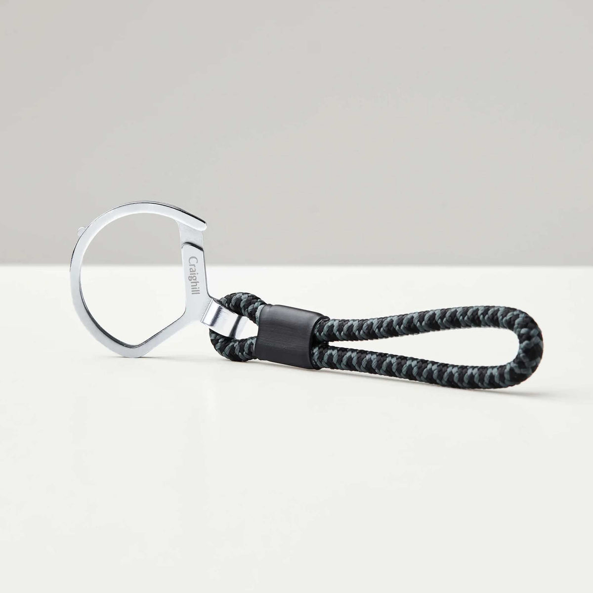 Schlüsselring "Rope Split Ring" – Stahl · Dunkelgrau | Craighill