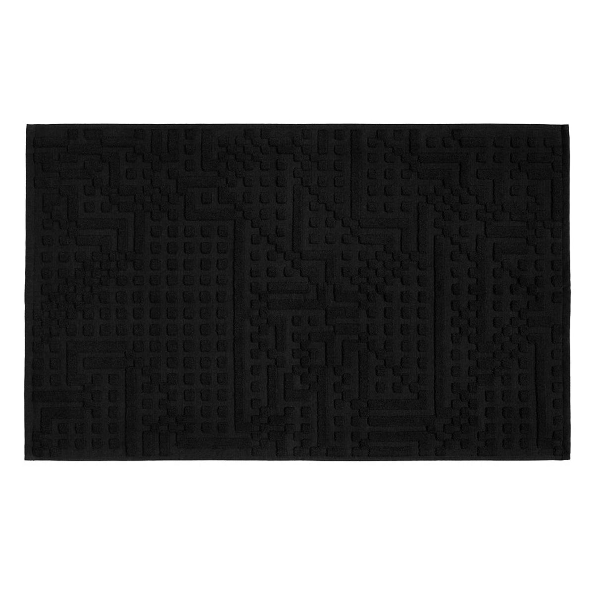 ROUTE - Schwarze Badematte - Bitmap Collection - 50x80 cm | Cristian Zuzunaga