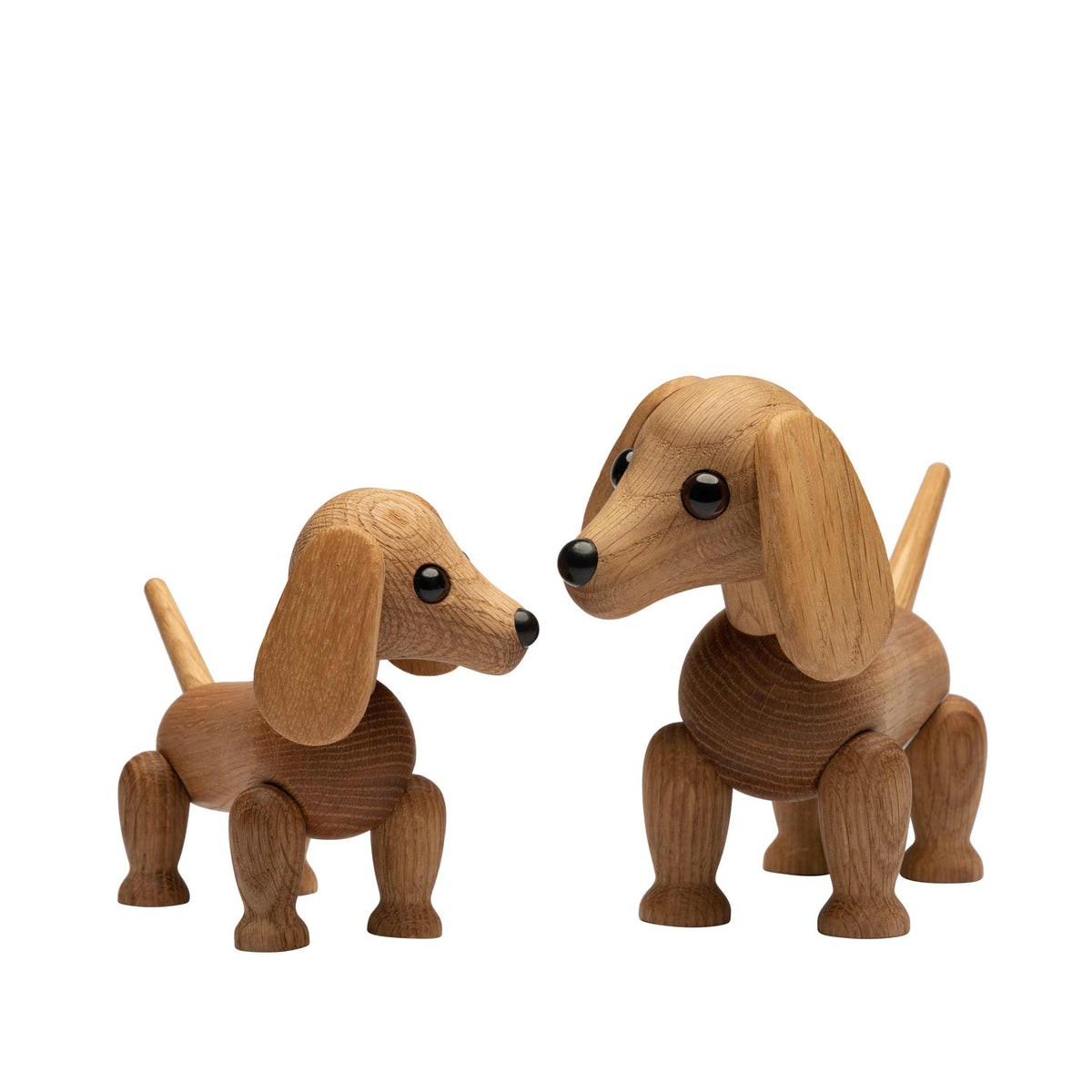 Holz-Dackelwelpe Amigo Klein – Mahagoni · 15 cm | Spring Copenhagen