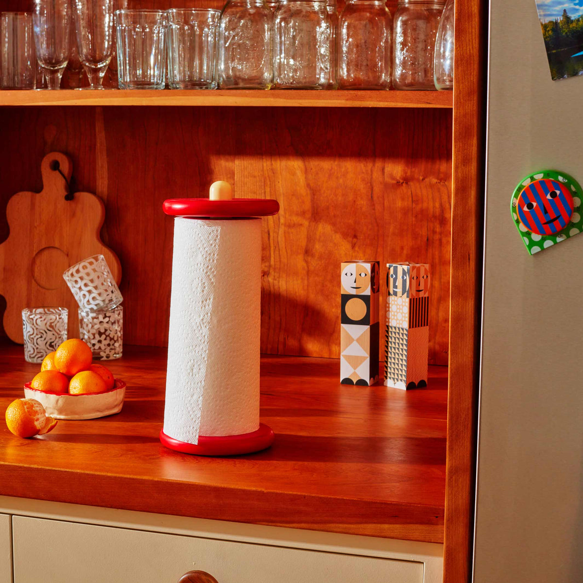 SPOOL Red & Yellow - Paper Towel Holder - Sam Stewart | Areaware