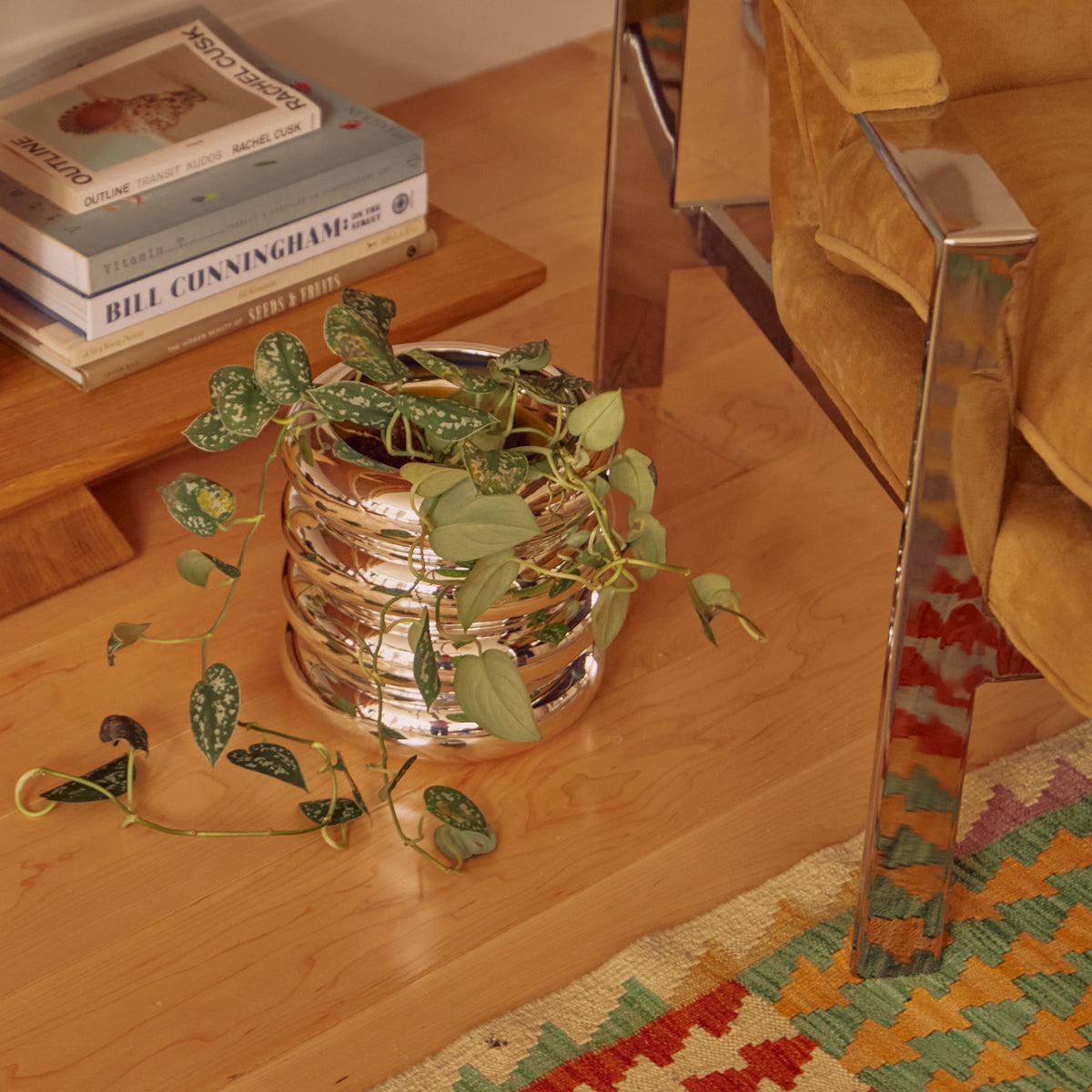 STACKING PLANTER CHROM | großes BLUMENGEFÄSS | Chen Chen & K. William | Areaware