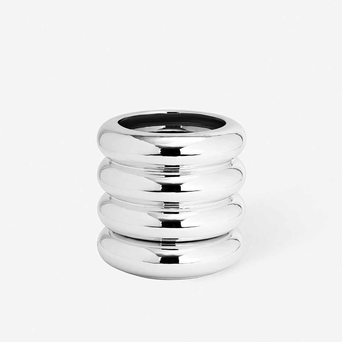 STACKING PLANTER CHROM | großes BLUMENGEFÄSS | Chen Chen & K. William | Areaware