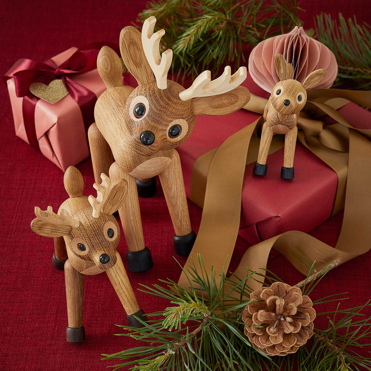 Holzhirsch Star – Eiche · 14 cm | Spring Copenhagen