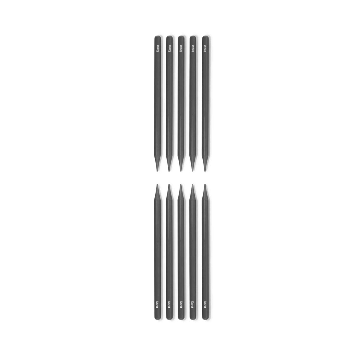WOODLESS PENCILS - holzfreies Graphit-BLEISTIFT-SET - 10 Stück von HB bis 10B | KarstGoods