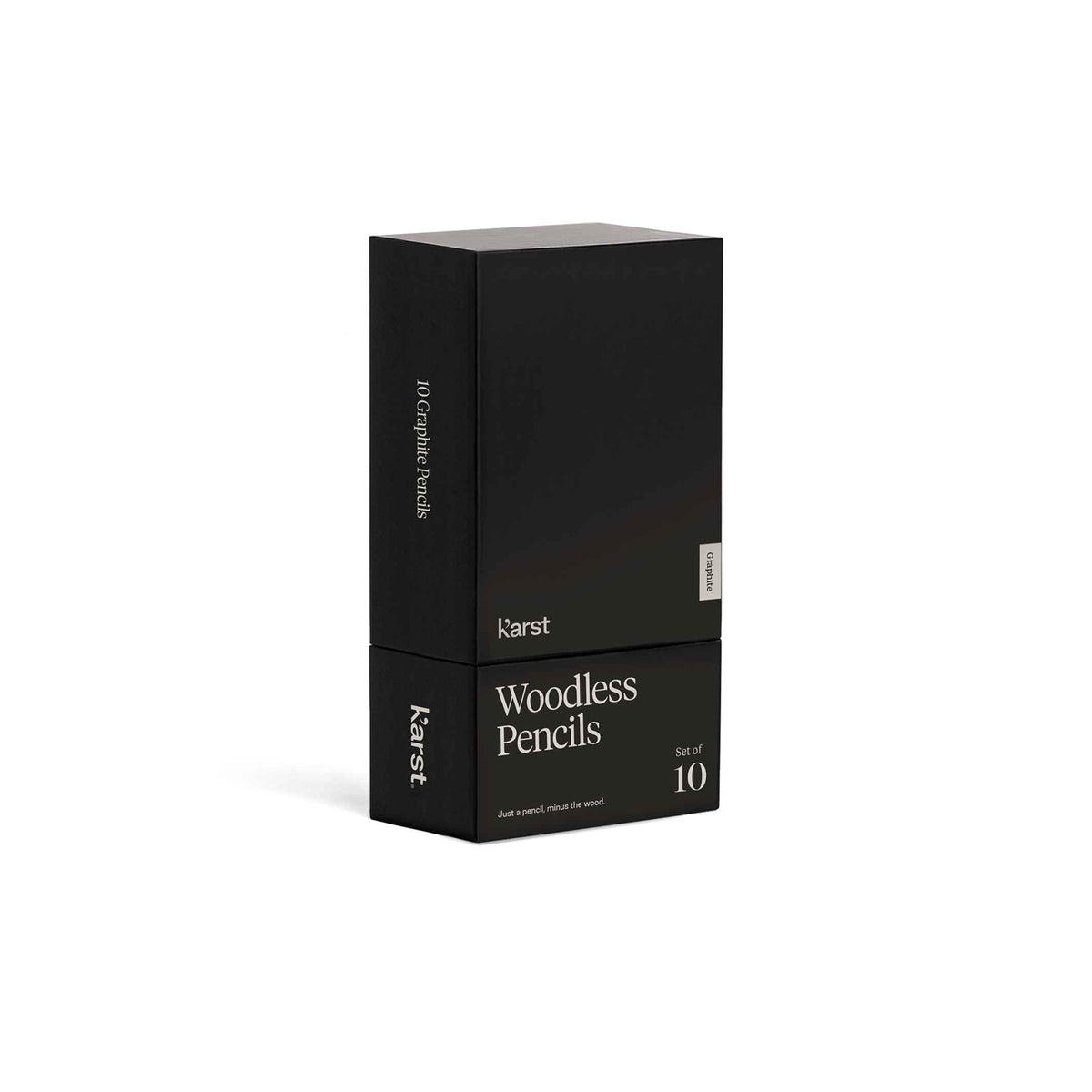 CRAYONS SANS BOIS - ENSEMBLE DE CRAYONS graphite sans bois - 10 pièces de HB à 10B | Papier de pierre karstique