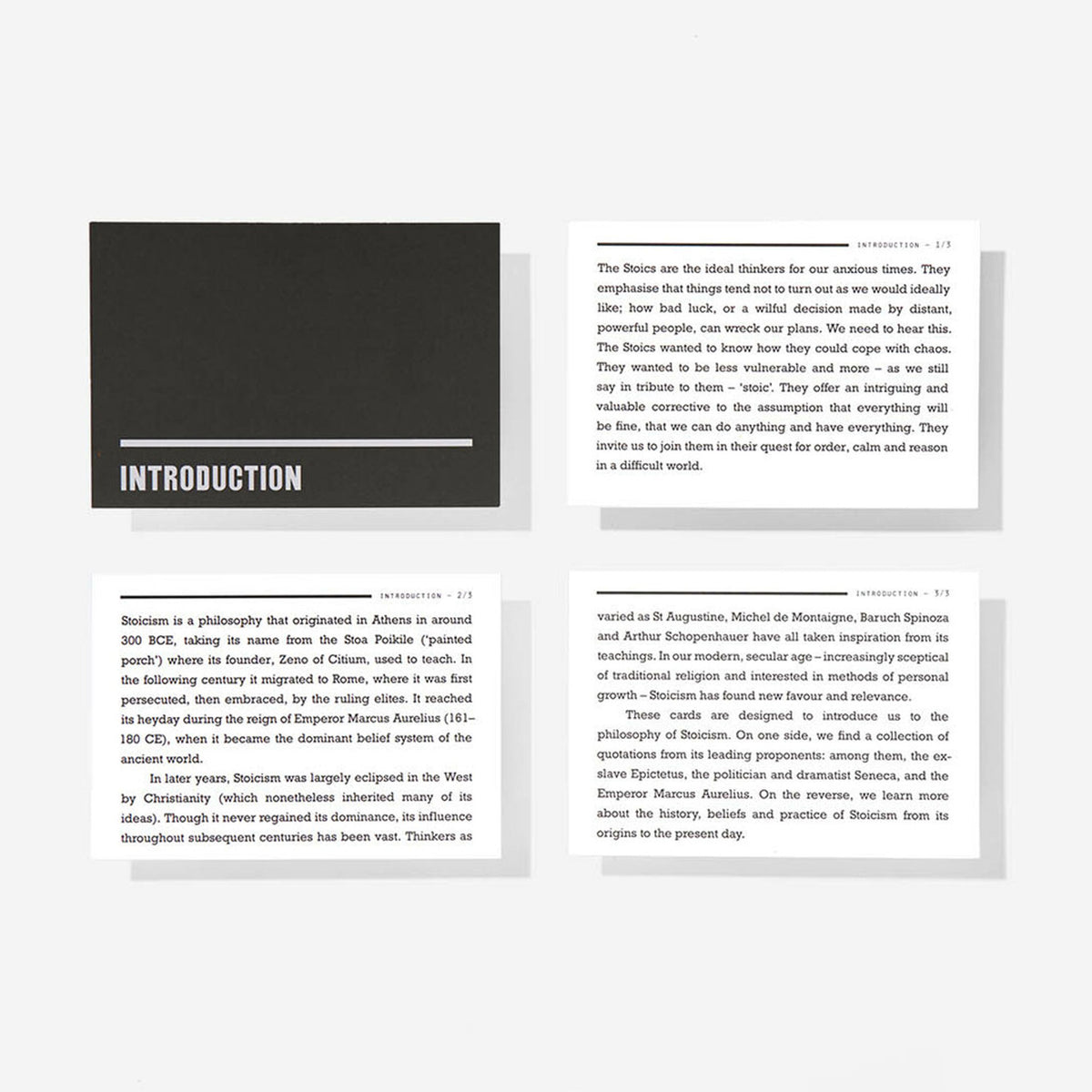 STOICISME | JEU DE CARTES | Édition anglaise | The School of Life
