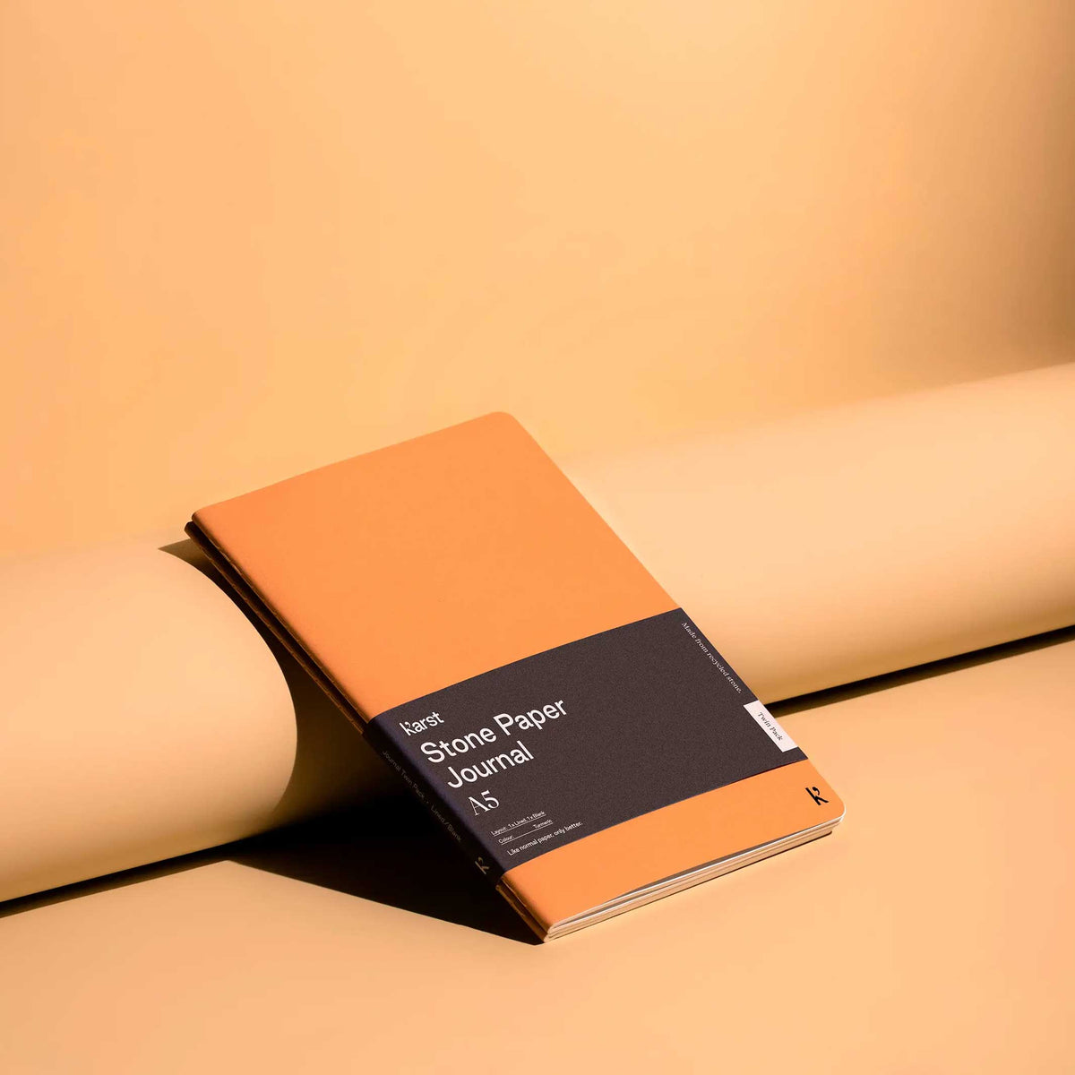Softcover JOURNALS | Twin Pack | A5 lined & blank | Karst Stone Paper