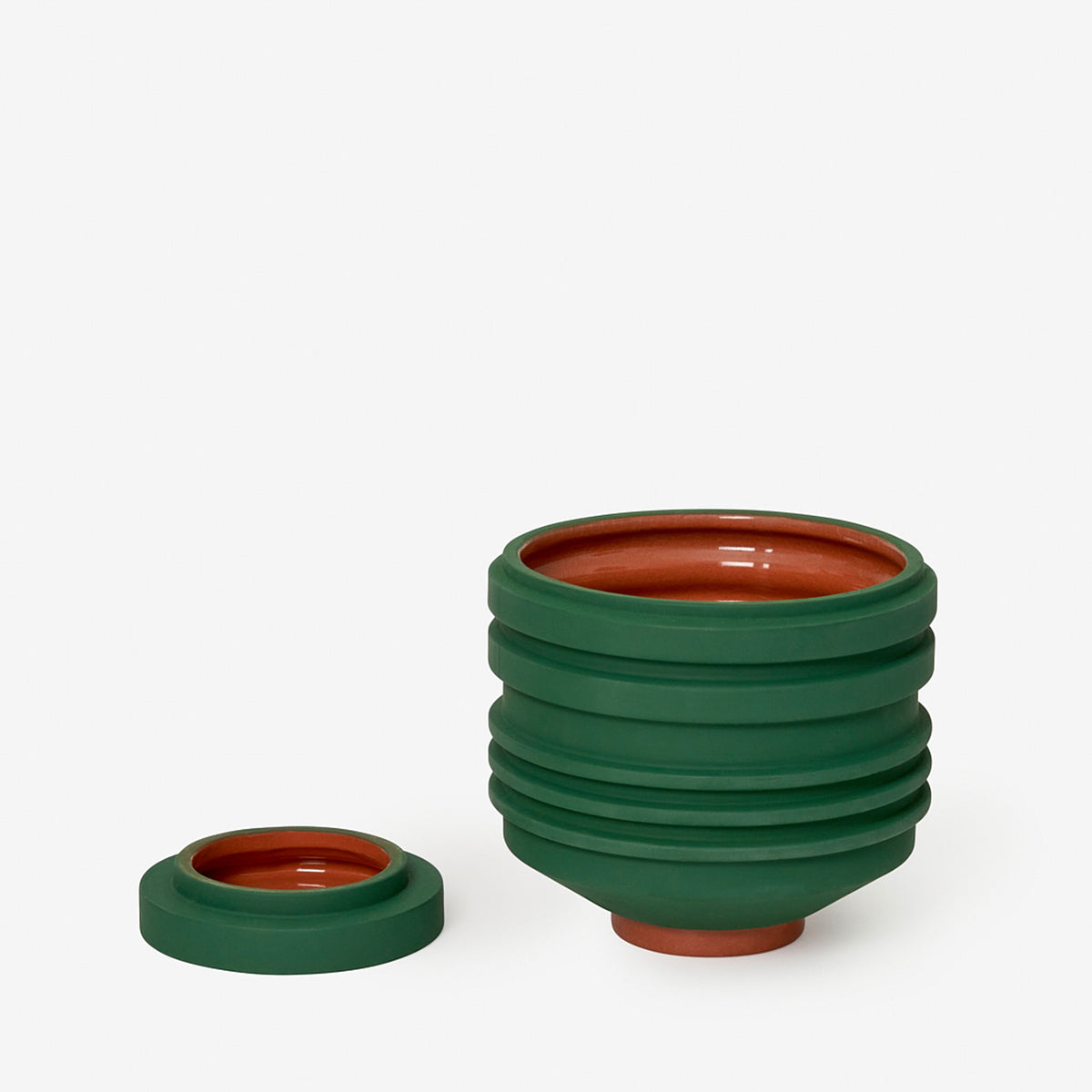 NAVIRE POUR PLANTES STRATA | vert POT DE FLEUR ET JARDINIÈRE | Simone Brewster | Sont conscients