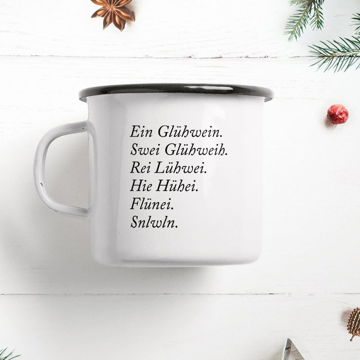 GLÜHWEIN - enamel mug | typealive