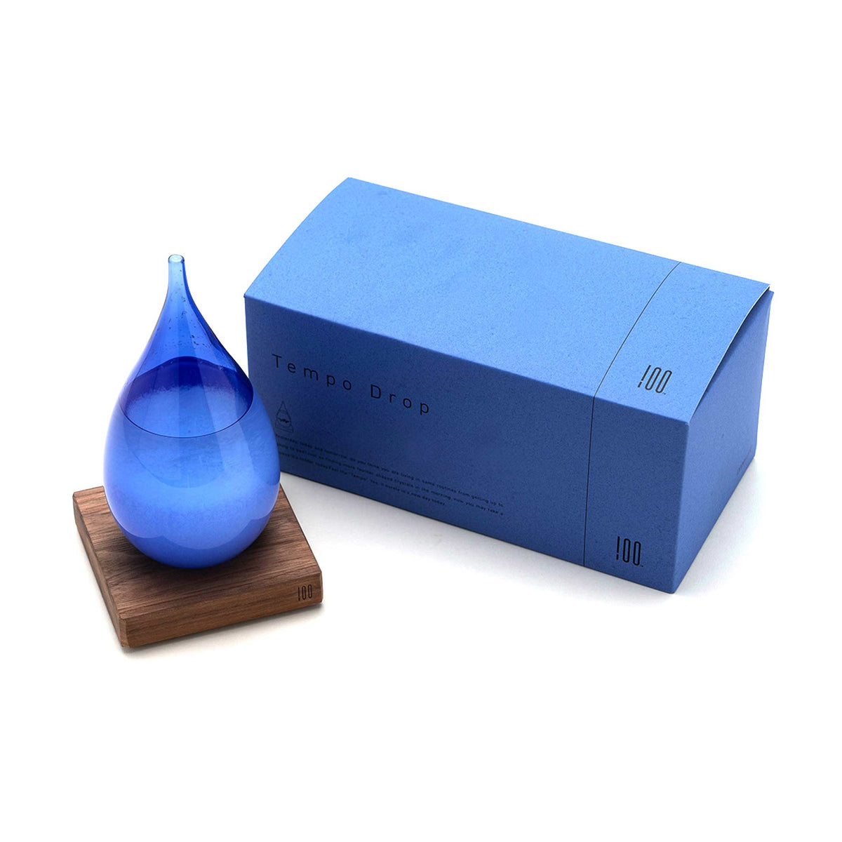 Sturmglas "Tempo Drop" – Glas · Blau · 20,5 cm | 100percent