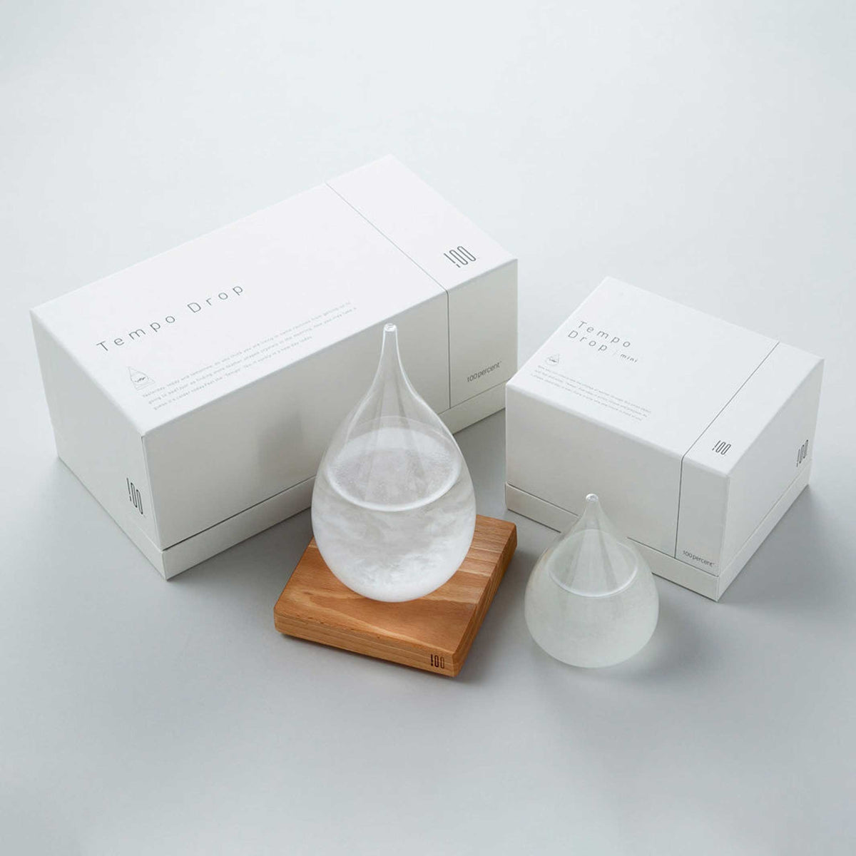 Sturmglas "Tempo Drop" – Glas · Klar · 20,5 cm | 100percent