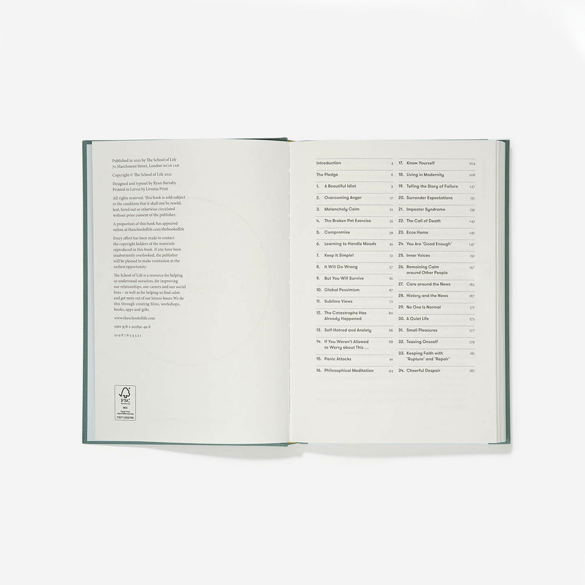 Workbook "The Calm Workbook" – Englisch | The School of Life