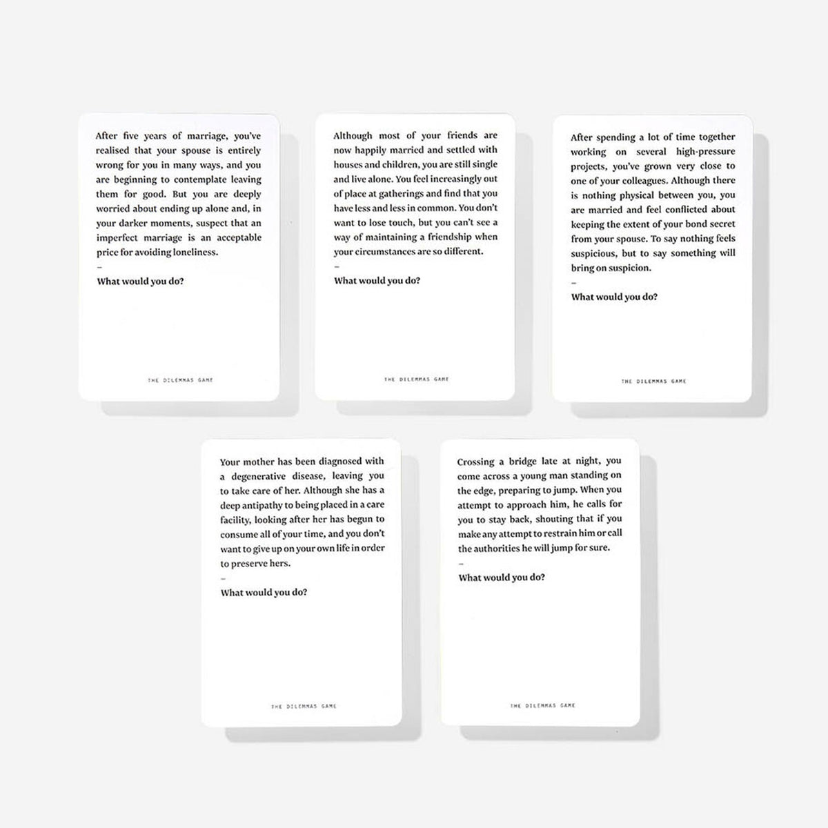 Kartenspiel "The Dilemmas Game" – Englisch | The School of Life