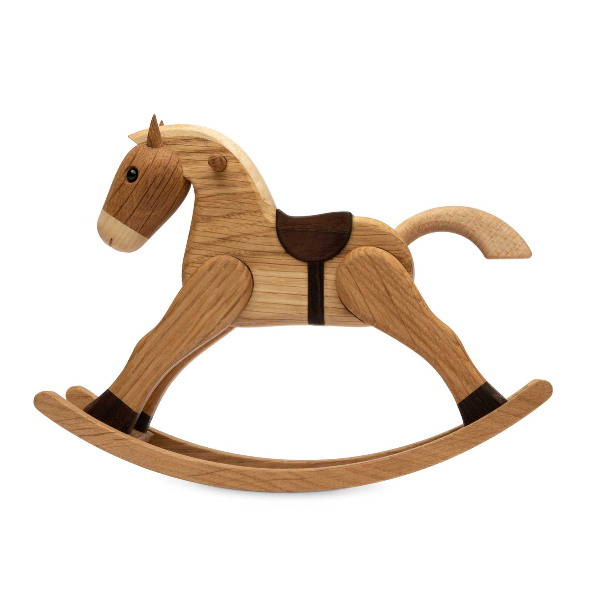 Holz-Schaukelpferd Klein – Eiche · 15 cm | Spring Copenhagen
