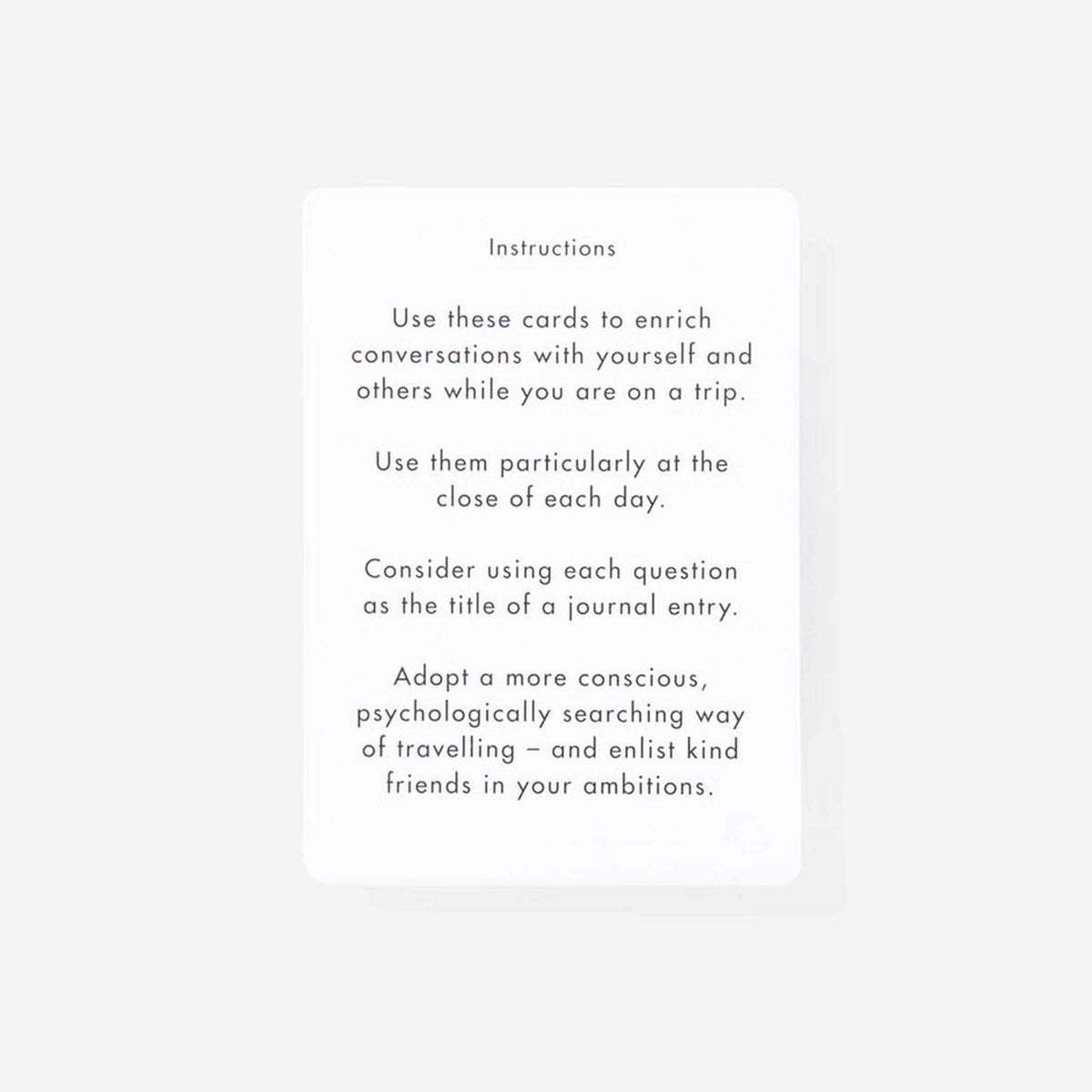 TRAVEL THERAPY | JEU DE CARTES | Édition anglaise | The School of Life