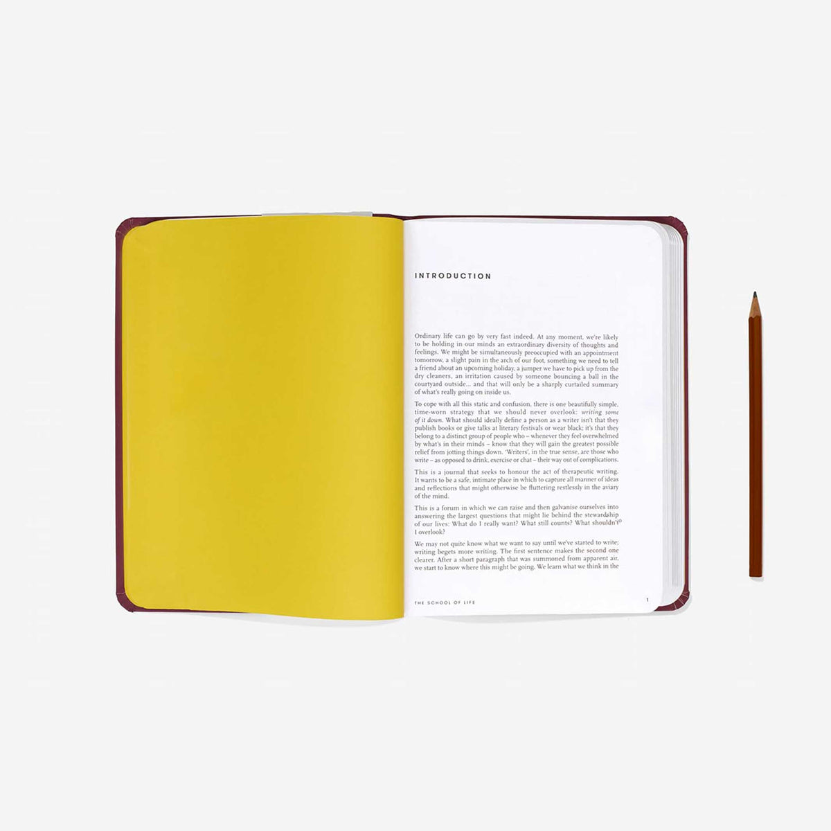 JOURNAL D'ÉCRITURE - agenda ligné Bourgogne - Édition anglaise | L'école de la vie