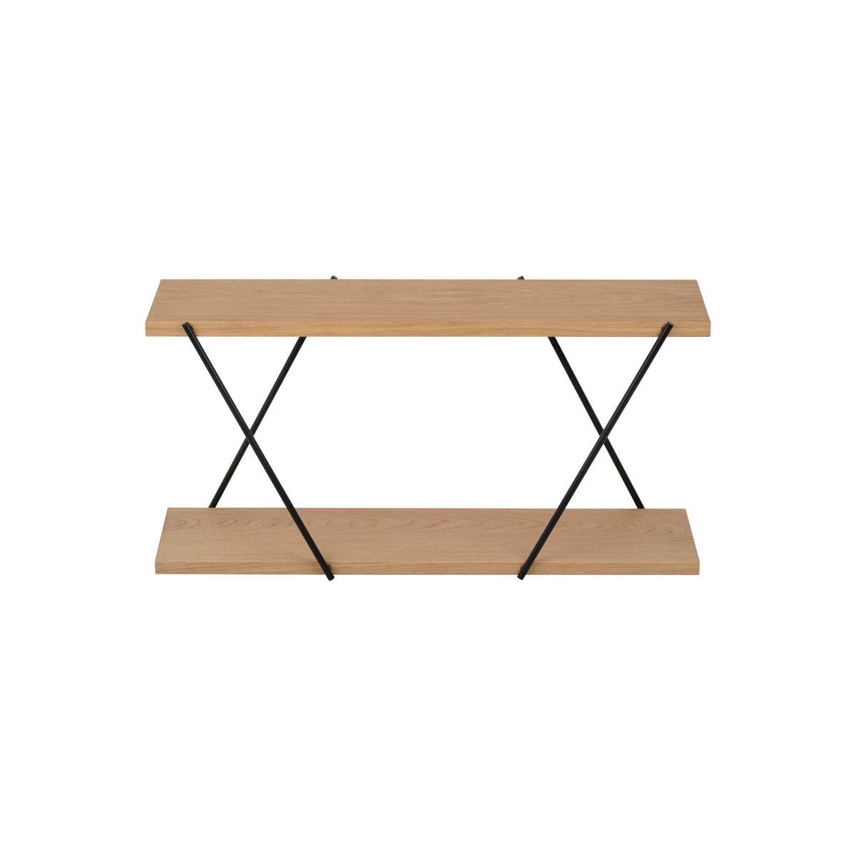 Shelving Unit XO2 – FSC Oak · Steel · 2 Shelves | Spring Copenhagen · Living Room Shelf