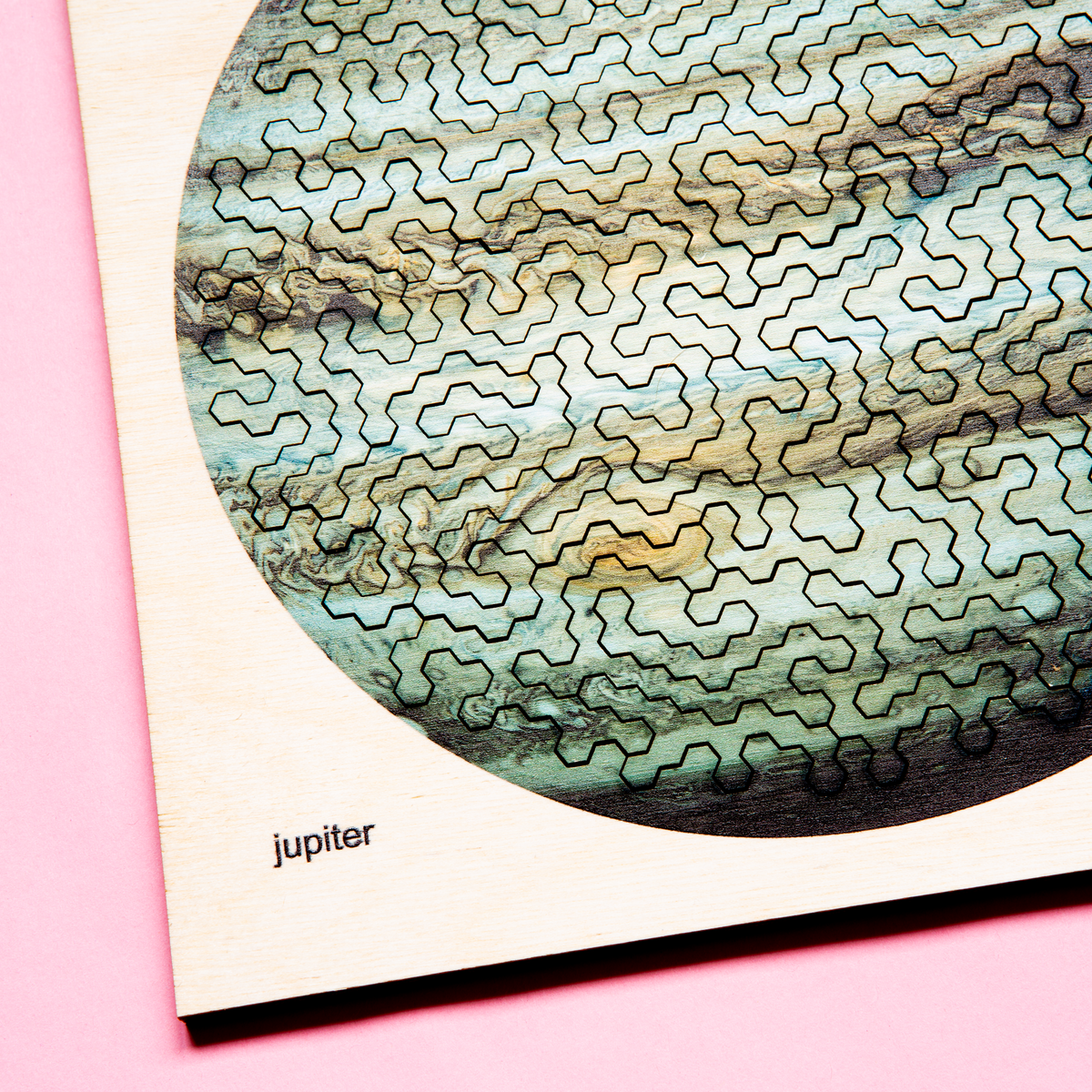 JUPITER - Außergewöhnliches IQ-HOLZPUZZLE - PLANETEN-Serie - Level Schwer | Behäppi