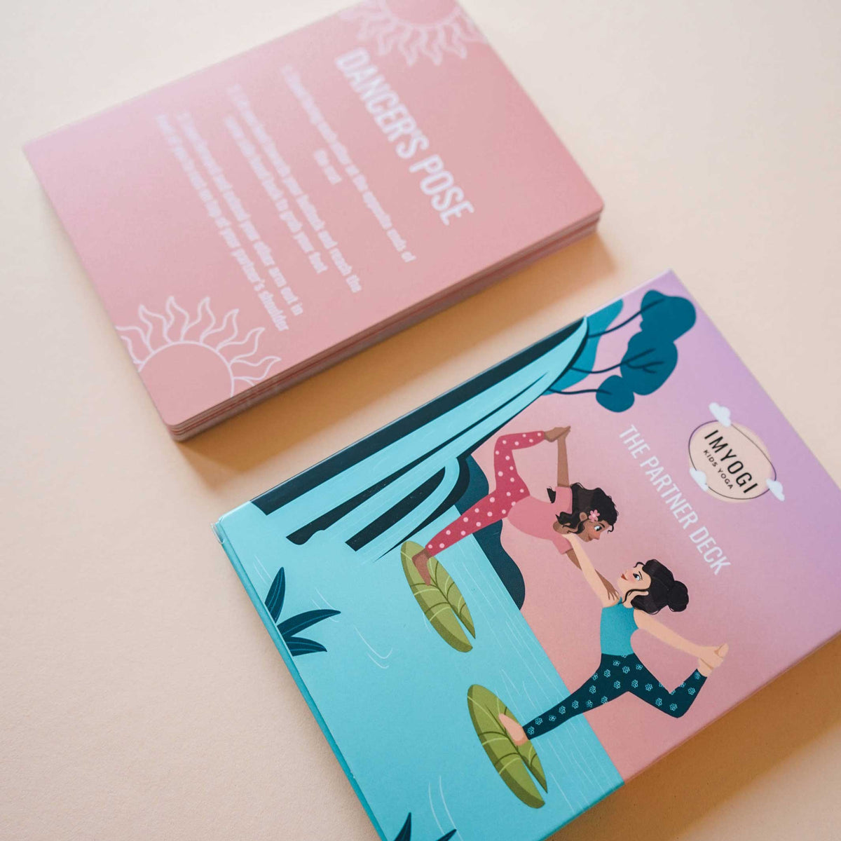 KIDS YOGA - Partner Expansion DECK | 30 additional Partner Yoga Exercises for kids | IMYOGI