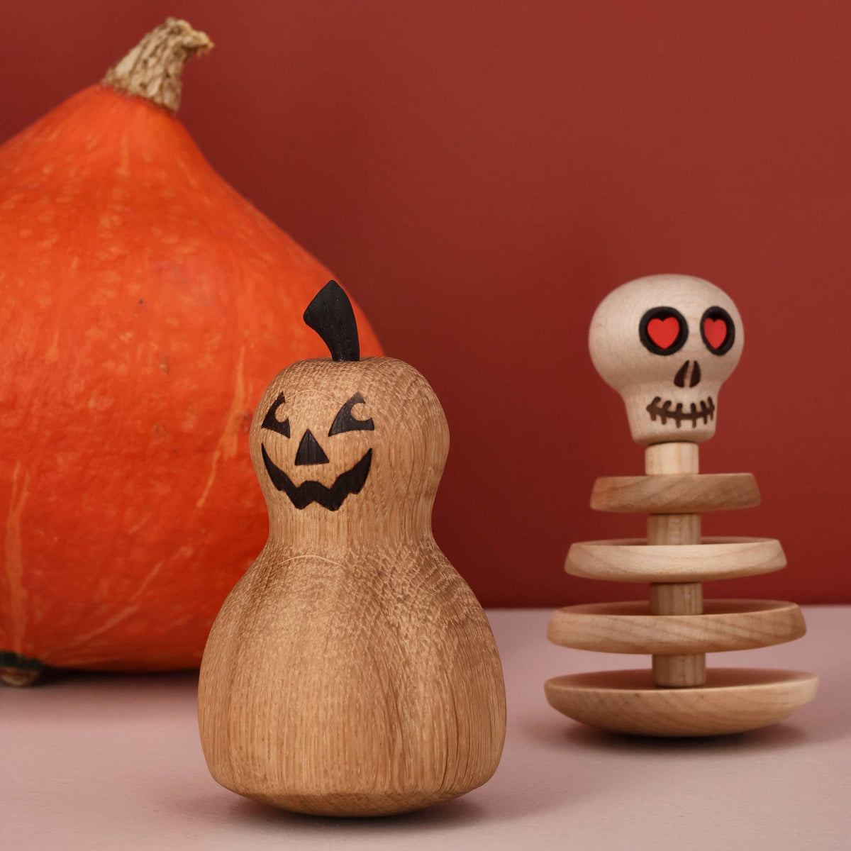 Holz-Kürbis "The Pumpkin" – Eiche · 10 cm | Spring Copenhagen