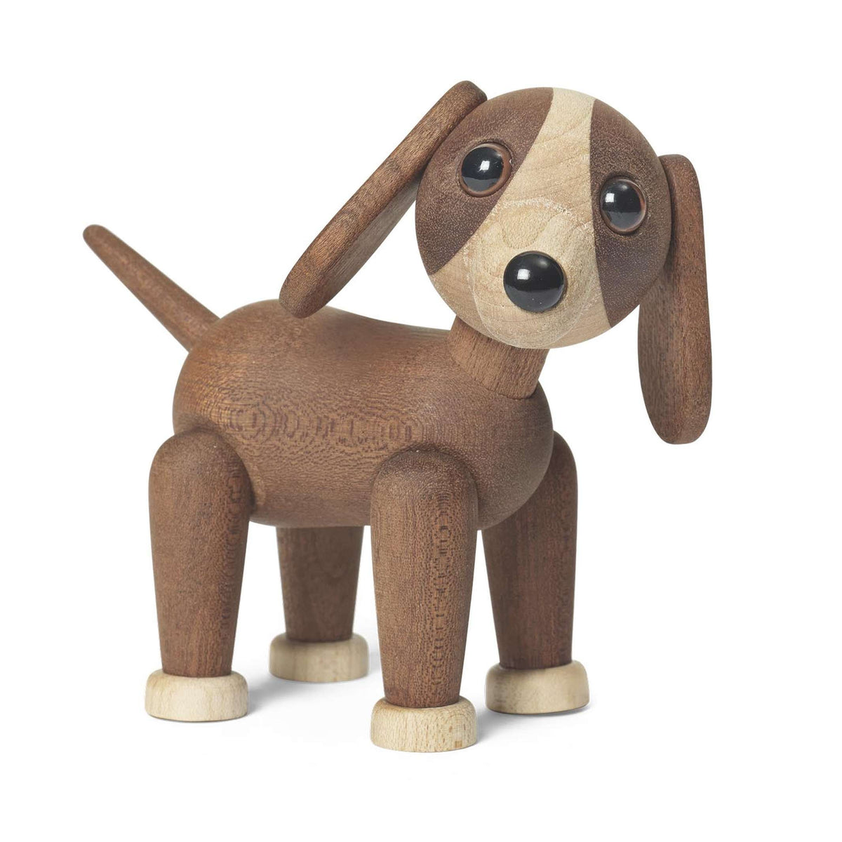 Holzhund Twix – Mahagoni · 11 cm | Spring Copenhagen