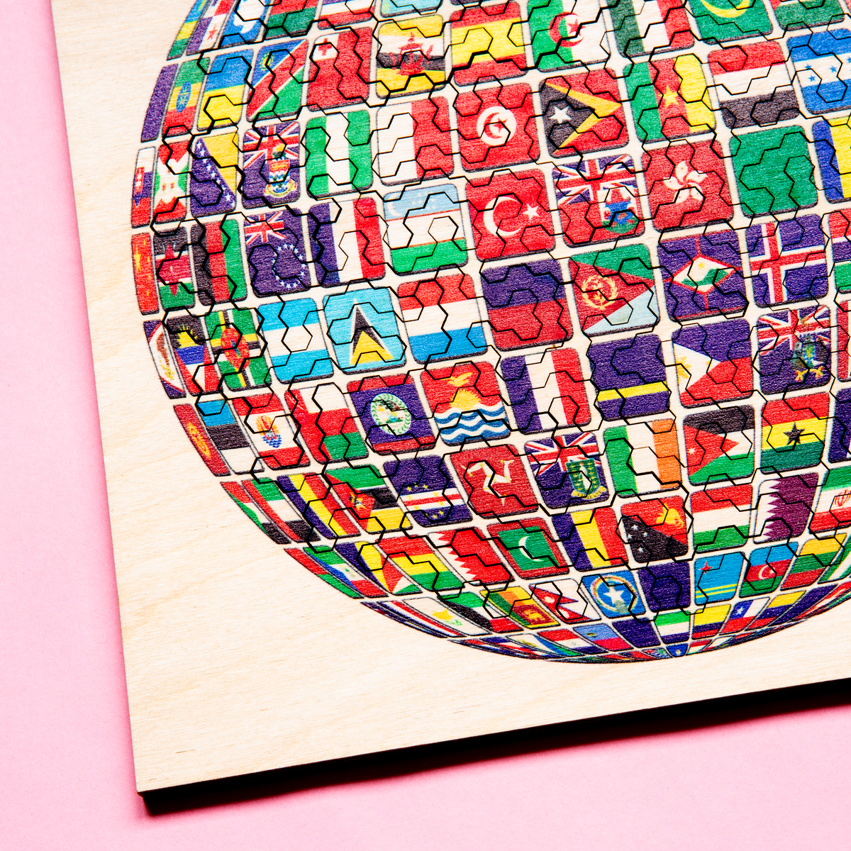 WELT - Außergewöhnliches IQ-HOLZPUZZLE - PLANETEN-Serie - Level Schwer | Behäppi