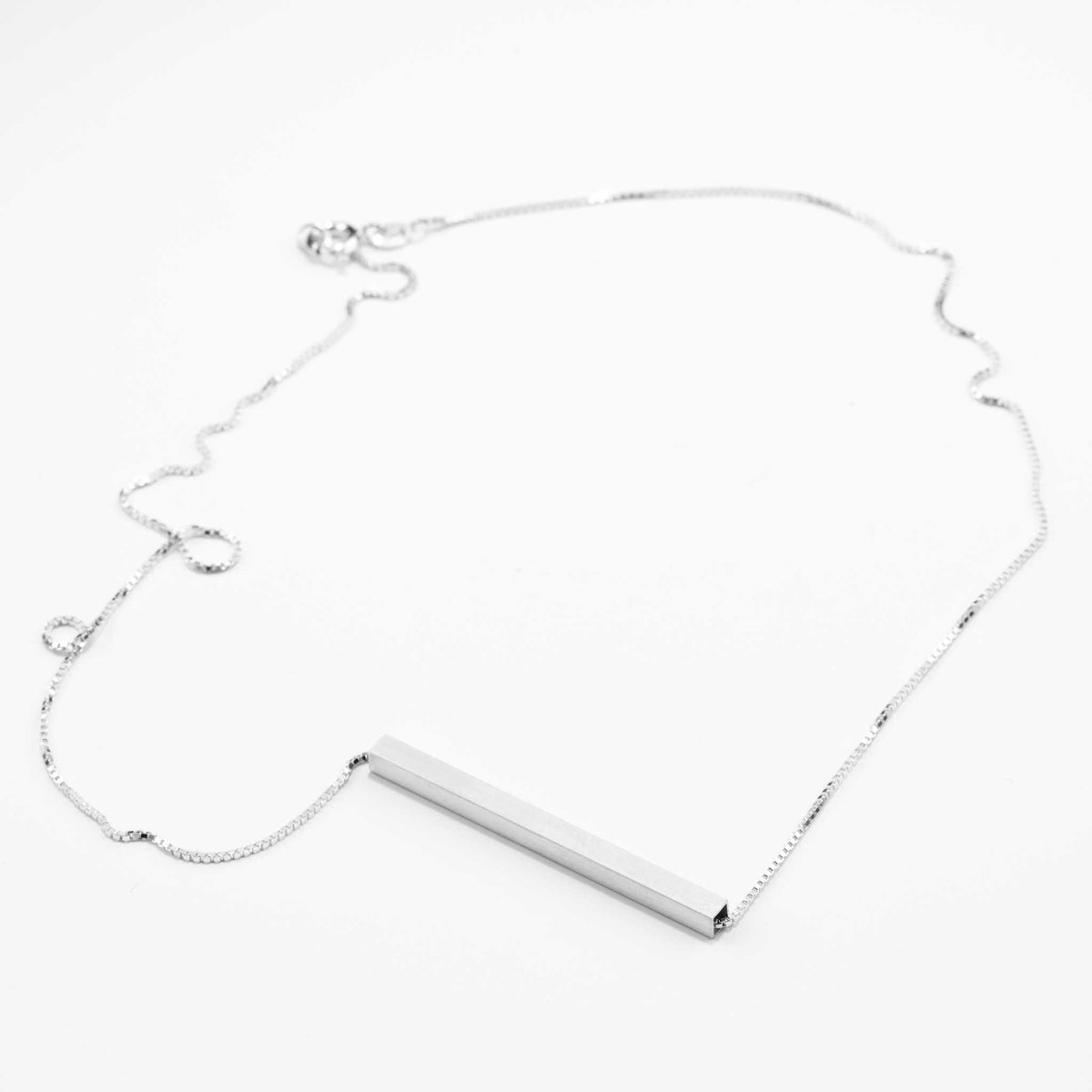 SQUARE matt | 925er Sterling Silber HALSKETTE | 43 cm lang | Jonathan Radetz
