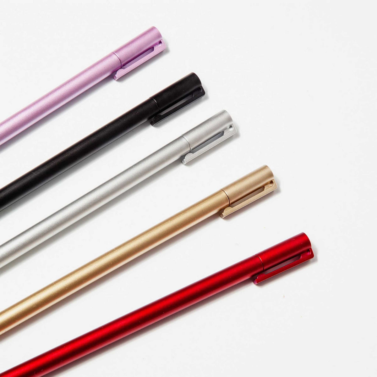 APEX PENS | 5er Set FINELINER GEL-SCHREIBSTIFTE | Metallic | Poketo