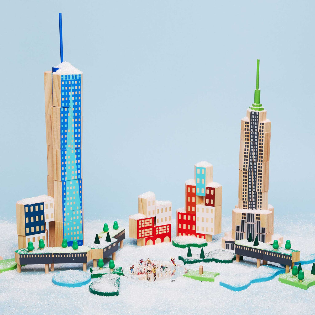 BLOCKITECTURE® New York City | BIG APPLE SET | Holz Architektur BAUSTEINE | James Paulius | Areaware