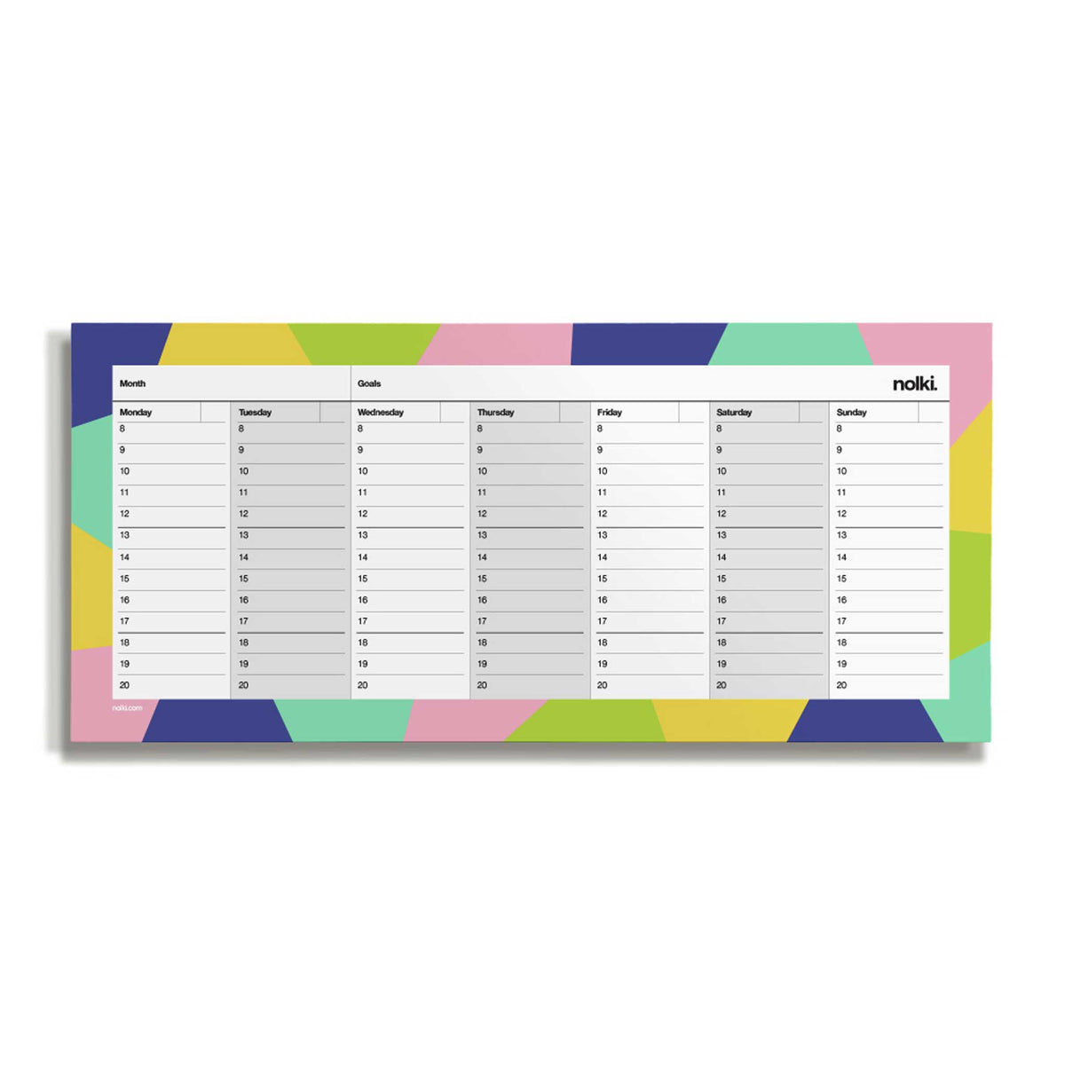 WEEK DESKPLANNER Oasis | WOCHEN SCHREIBTISCH PLANER | 50 Seiten | nolki - Charles & Marie