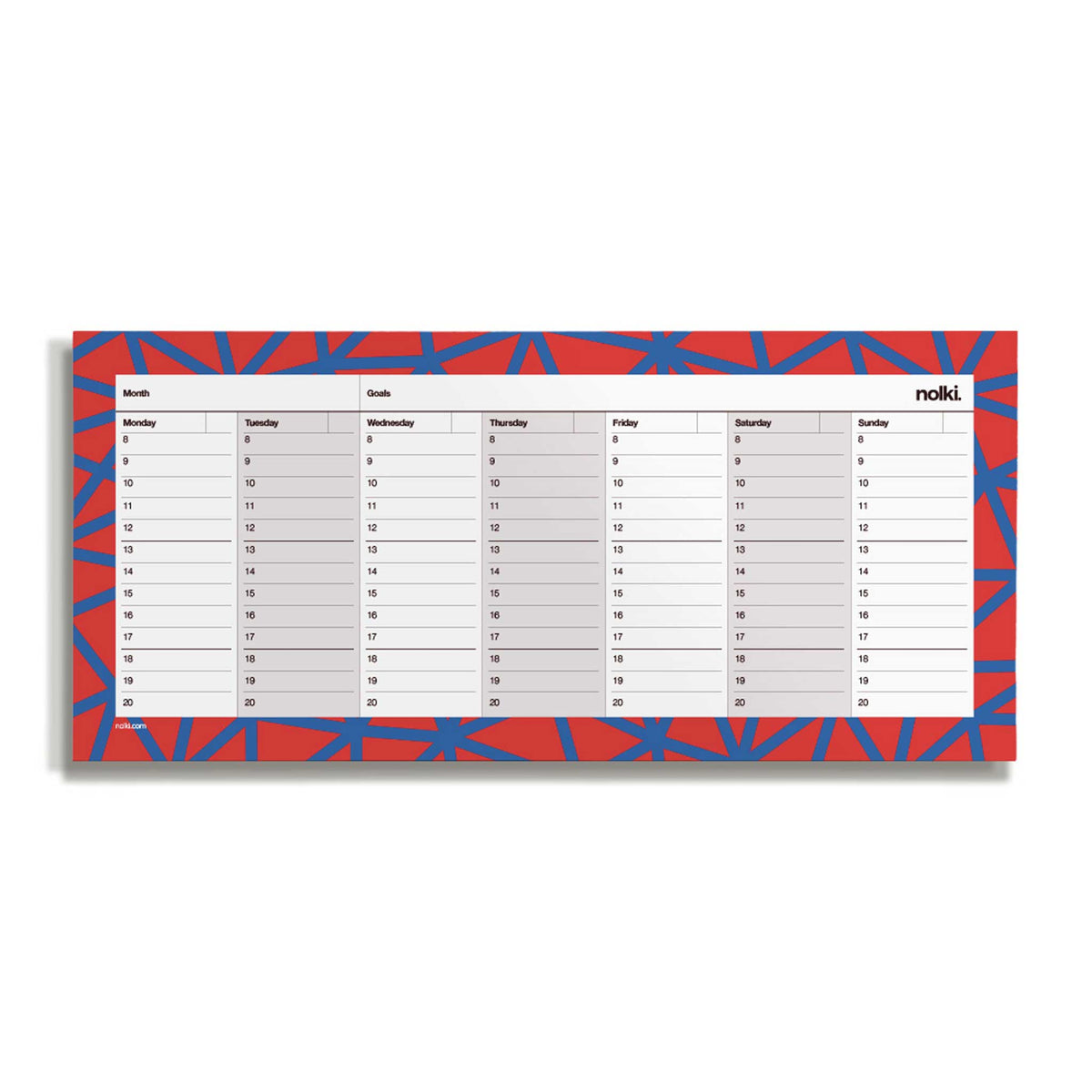WEEK DESKPLANNER Plexus | WOCHEN SCHREIBTISCH PLANER | 50 Seiten | nolki - Charles & Marie