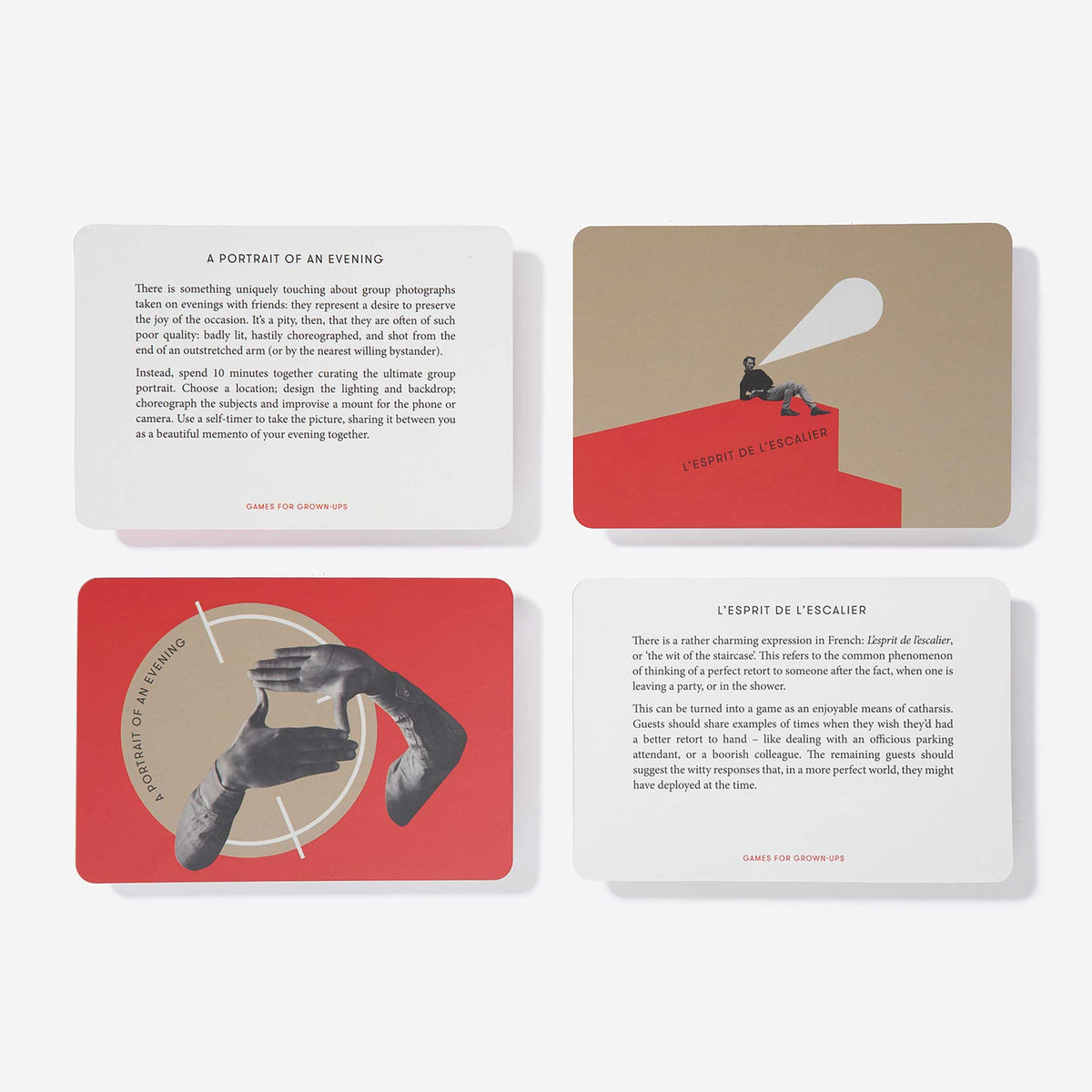 Kartenset "Games for Grown-Ups" – Englisch | The School of Life