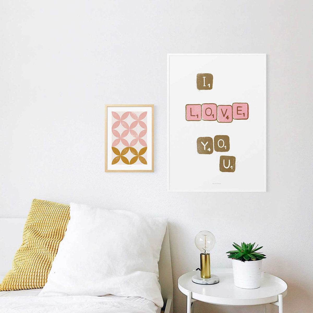 I LOVE YOU SCRABBLE | Grafik POSTER | A3 Format | Just Another Cool Design