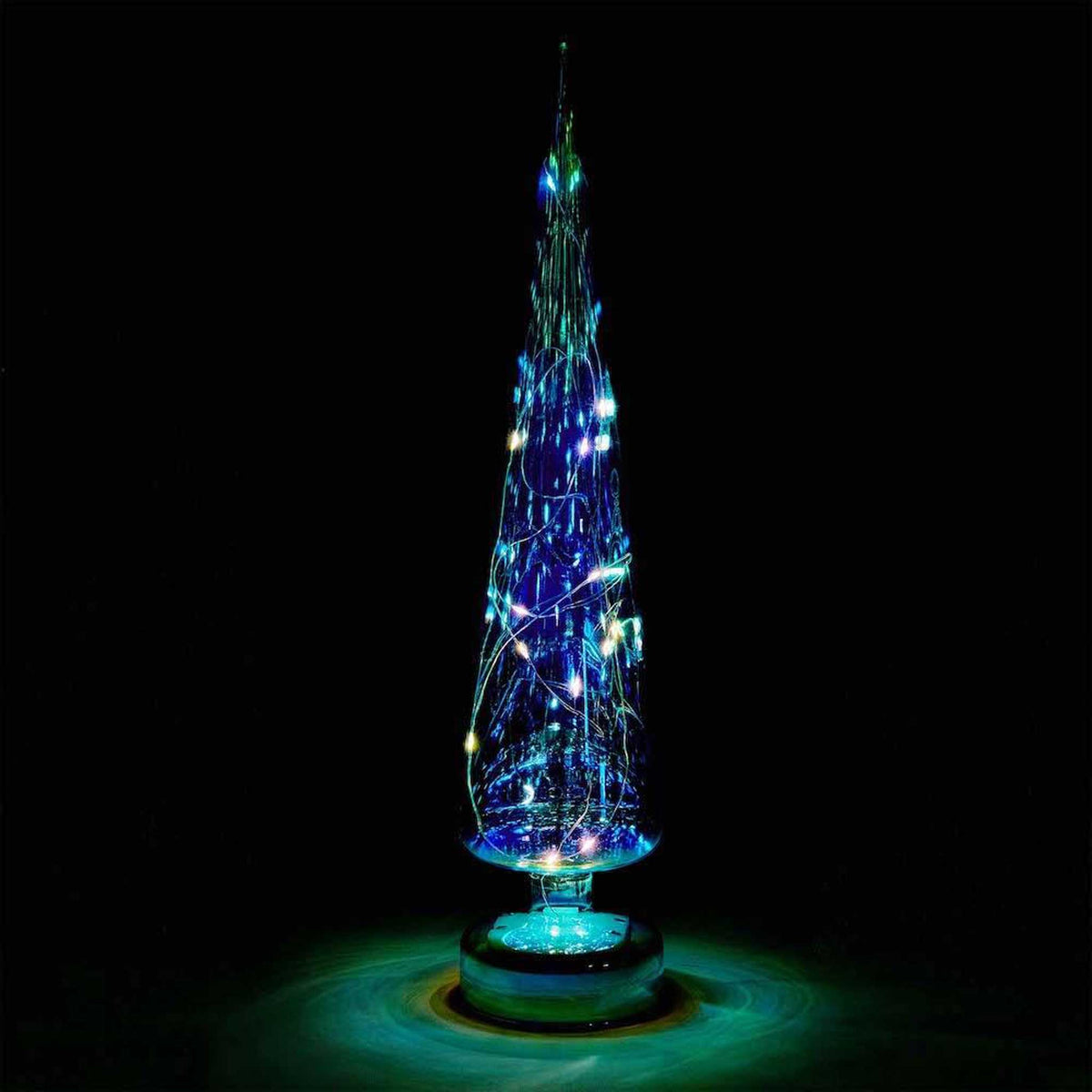 IRIDESCENT | Glas-TANNENBAUM mit LED Beleuchtung | MoMA - Charles & Marie