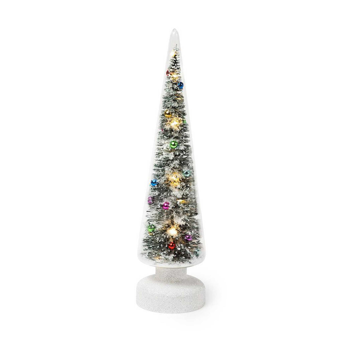 SNOWY WONDERLAND | Glas-TANNENBAUM mit LED Beleuchtung | MoMA - Charles & Marie