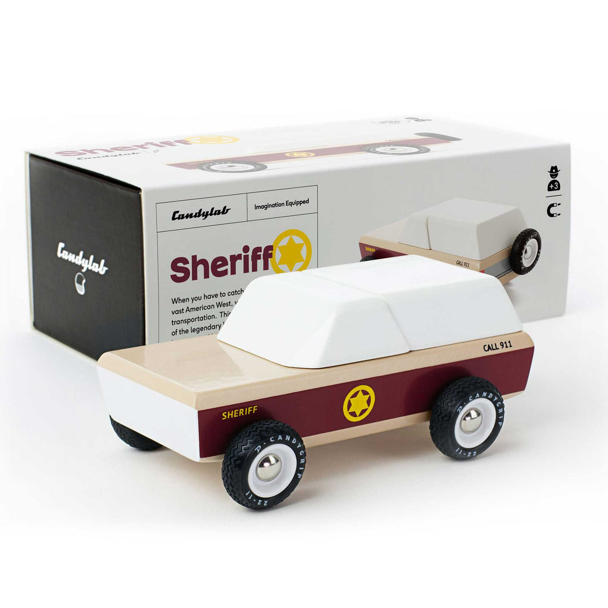 LONE SHERIFF | Vintage Holz-MODELLAUTO | CandyLab Toys - Charles & Marie