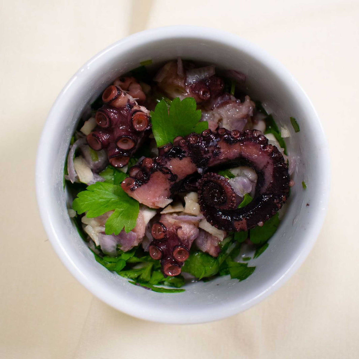 Oktopus in Olivenöl mit Knoblauch – 120 g | José Gourmet