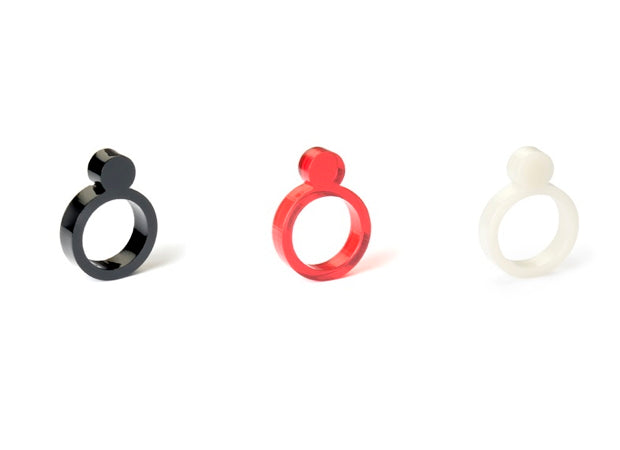 PERLEN RINGE | 6mm aus Acryl | byAMT Alissia Melka-Teichroew | Charles & Marie - Charles & Marie