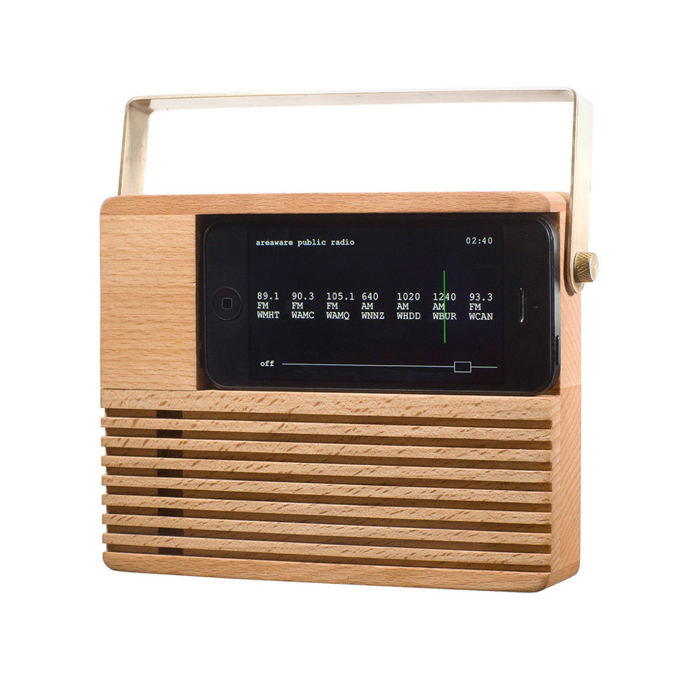 RADIO DOCK | iPhone 4&5 HALTERUNG im RADIO-Look | Jonas Damon | Areaware - Charles & Marie