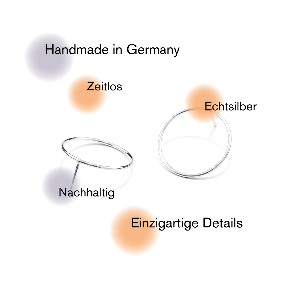 SPIRALE | CLOUS D'OREILLES en argent sterling 925 brillant | D=10mm | Jonathan Radetz