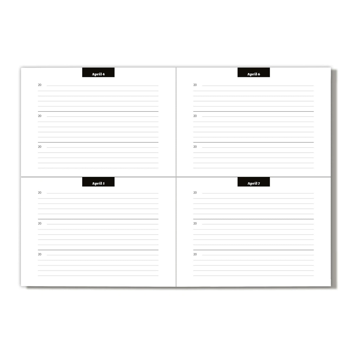 THREE YEAR JOURNAL | 3 JAHRE TAGEBUCH | Softcover A5 & 192 Seiten | nolki