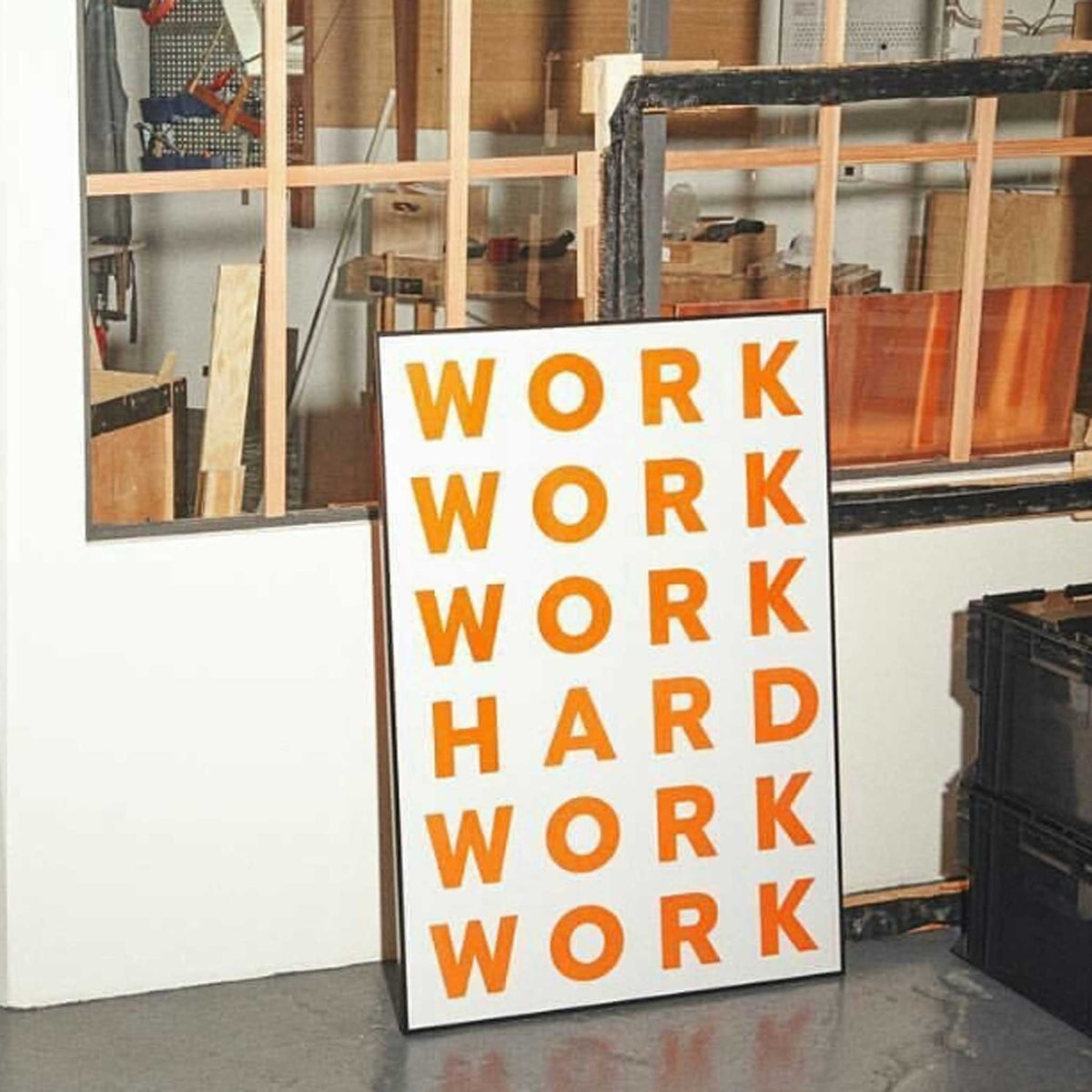 WORK HARD | POSTER | A3 | PLTY