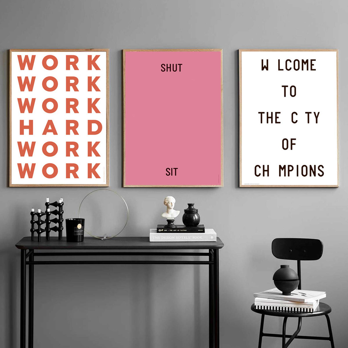 WORK HARD | POSTER | A3 | PLTY