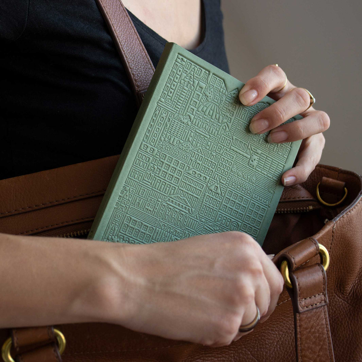 LONDON NOTEBOOK - grünes Notizbuch - 18x13 cm & 128 Seiten | the city works