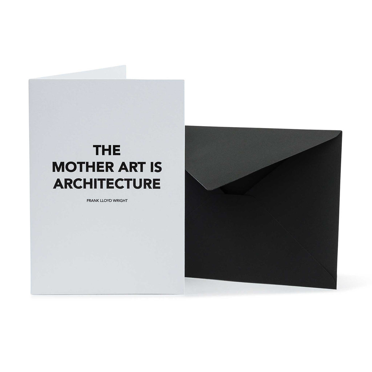 THE MOTHER ART IS ARCHITECTURE | GRUSSKARTE | Architekten Zitate | 10x15 cm | Cinqpoints