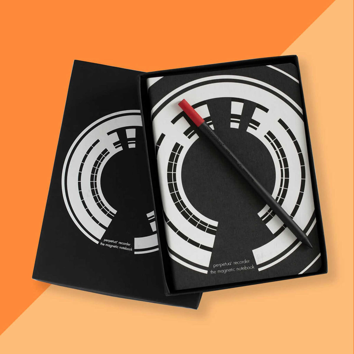RECORDER | magnetisches NOTIZBUCH & BLEISTIFT | Marta Giardini | Perpetua - Charles & Marie