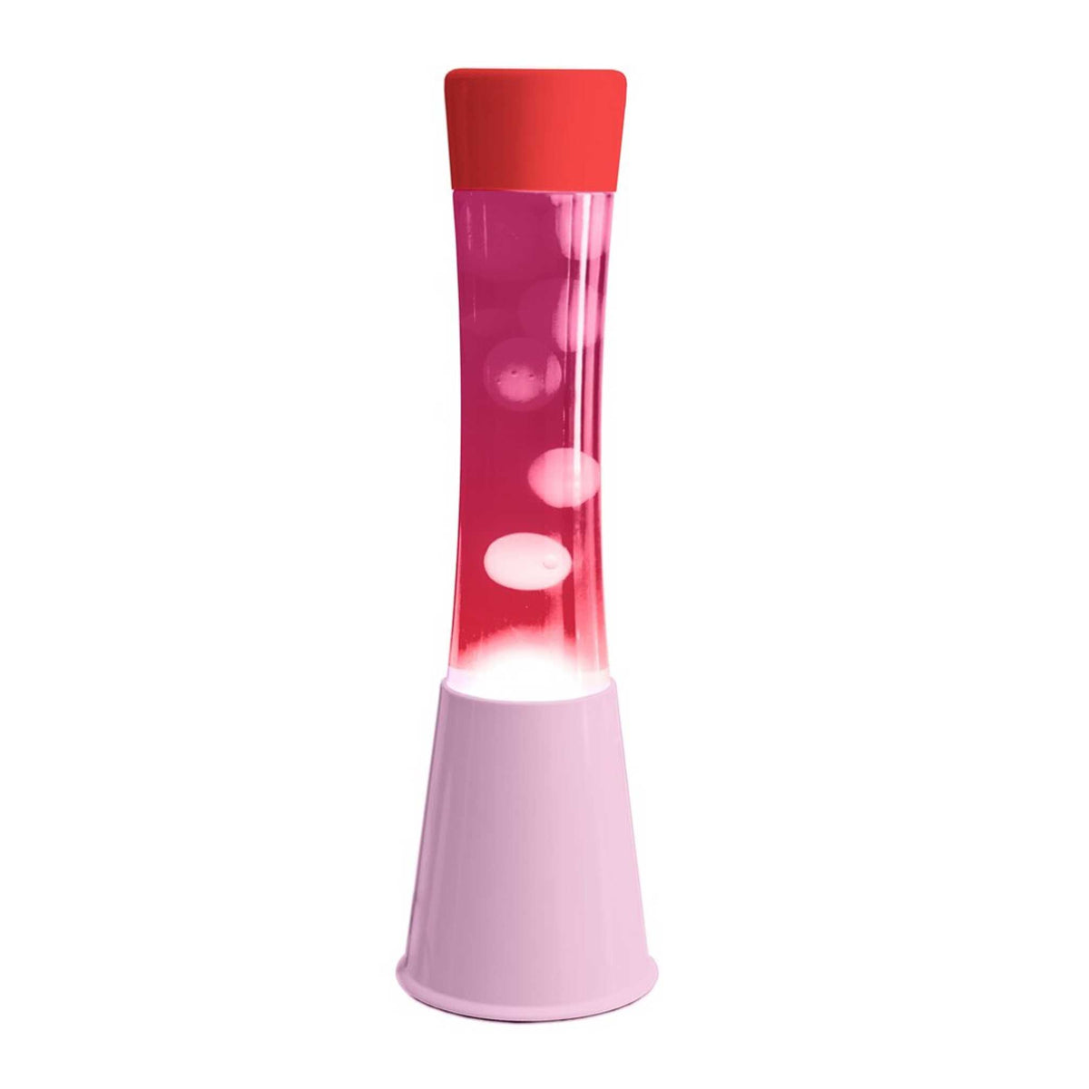 Lavalampe Tower – Rosa · Weiße Lava · Retro · 39,5 cm | Fisura
