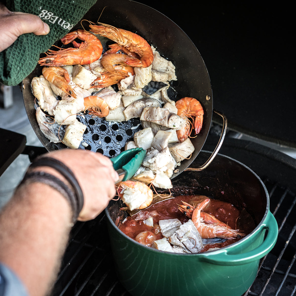 Keramikgrill "Starter Set" Large – Keramik · Ø 46 cm | Big Green Egg