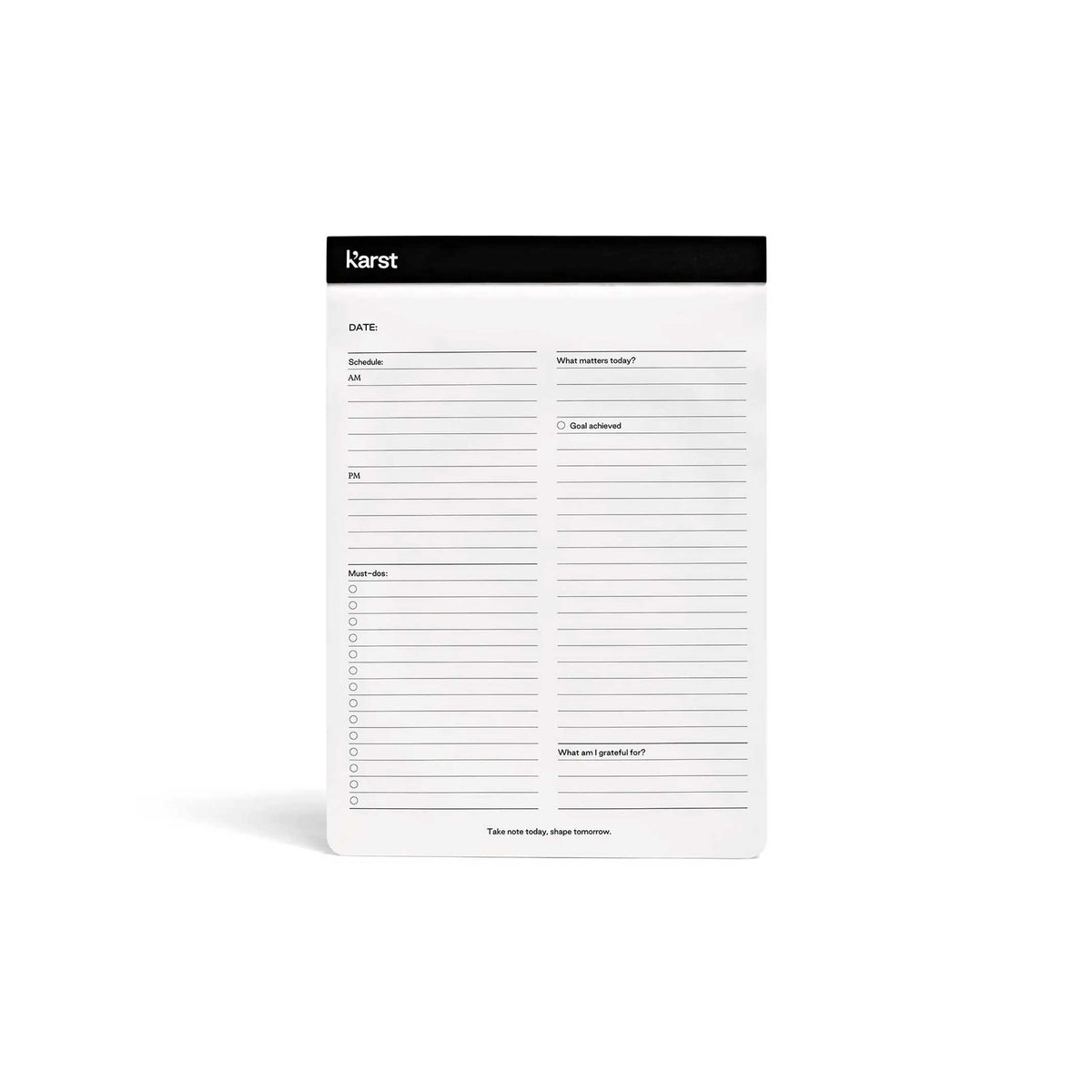 DAILY ACTION PAD - TAGES-AUFGABENPLANER | KarstGoods